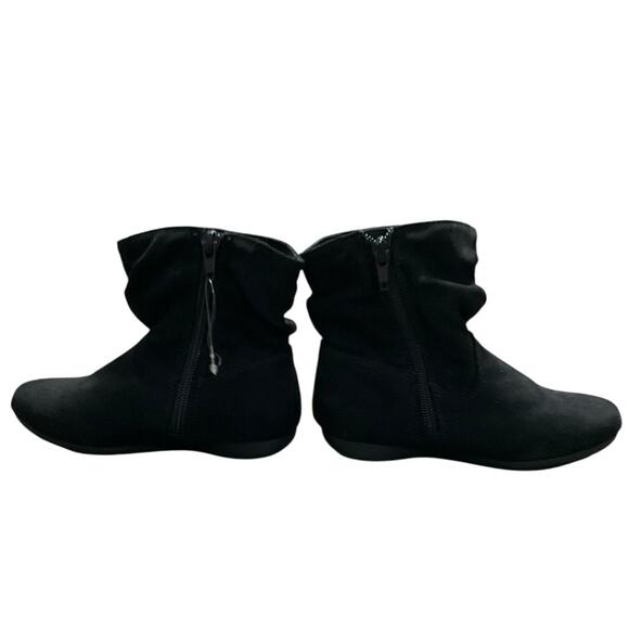 Wonder Nation Girl’s Elegant Slouch Black Ankle Booties with Bow Size 10 NEW - Picture 6 of 8